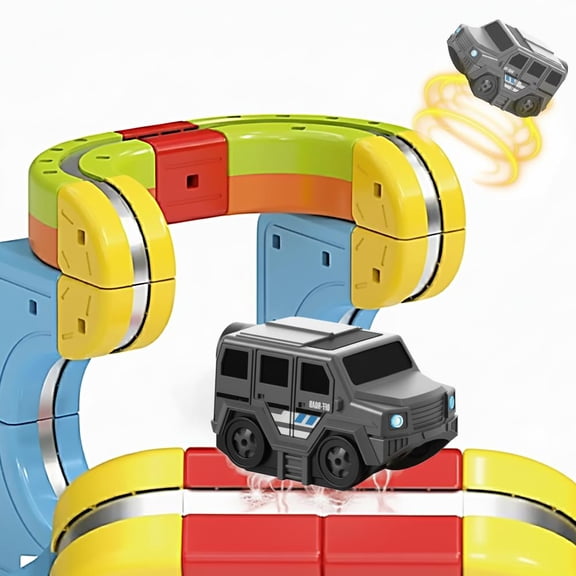 Replacement Electric Train Cars with 3D Infinity Track for KlickRail Electric Train Set Ideal for Model Train Enthusiasts to Expand Their Collection