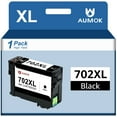 Epson 702 702XL T702 Black Ink Cartridge Replacement for Workforce Pro