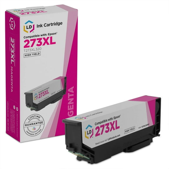 LD Products Compatible Replacement for Epson T273XL320 / 273XL High-Yield Magenta Ink Cartridge