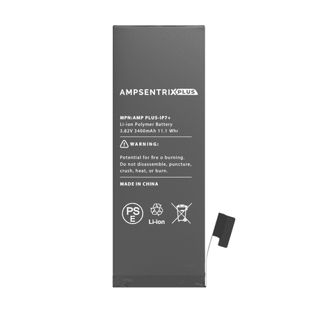 Replacement Extended Capacity Replacement Battery Compatible For iPhone 7 Plus (AmpSentrix Plus)
