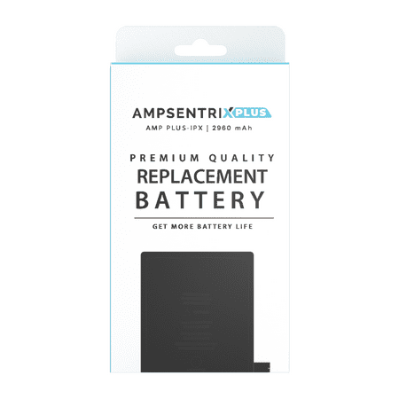 Replacement Extended Capacity Replacement Battery Compatible For iPhone X (AmpSentrix Plus)