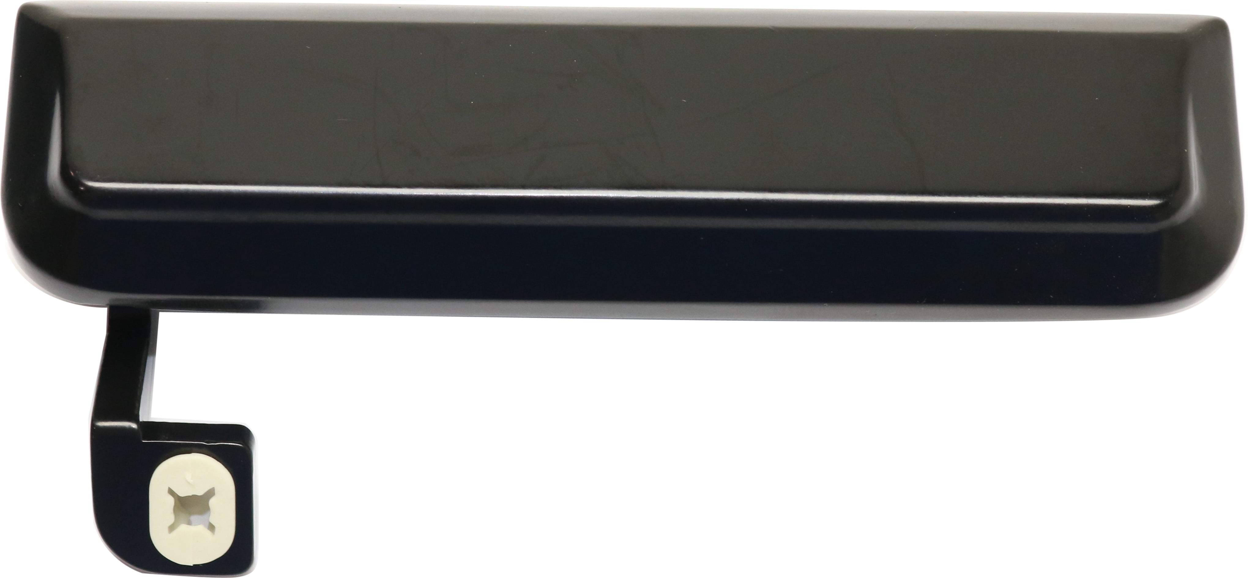 Replacement F462112 Exterior Door Handle Compatible with 1981-1990 Ford Escort 1984-1990 Bronco II Front, Left Driver Smooth Black