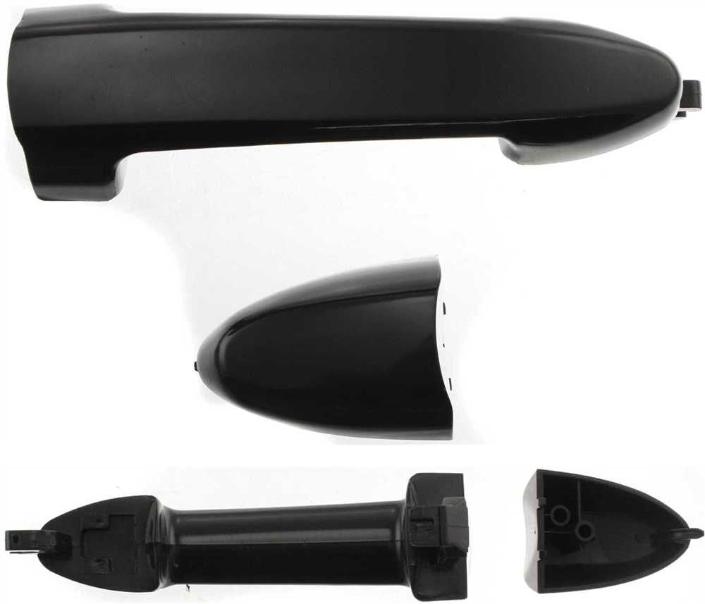 Replacement F462507 Exterior Door Handle Compatible with 2008-2012 Ford Escape 2008-2011 Mazda Tribute Front - Rightor Rear Left Driver or Right Passenger Smooth Black