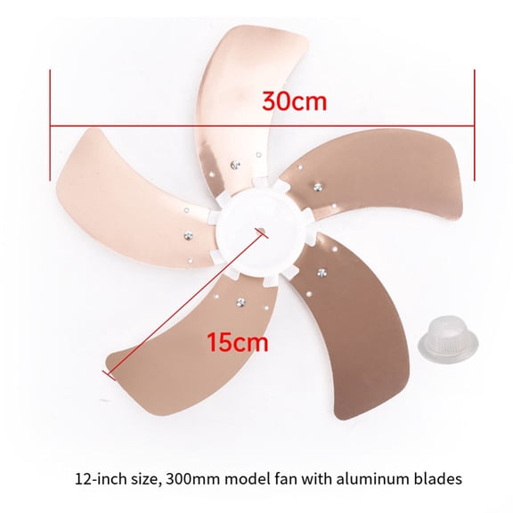 Replacement Fan Blades Crafted From Aluminum Metal Designed For Optimal Airflow And Noise Reduction Fits Various Fans