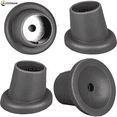 thumbnail image 1 of Ludolm Replacement Feet for Shower Chair Bath Seat, 4 Pack 1" I.D Slope Rubber Tips Non Slip Shower Bench and Tub Transfer Benches Suction Cup Feet, Grey, 1 of 7
