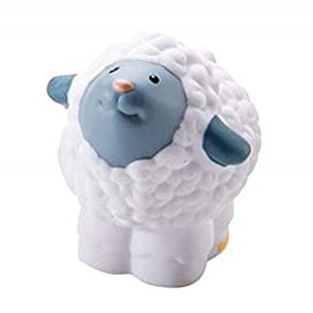 Replacement Figure for Fisher-Price Little People Nativity Set - DPX53 ~ Includes One Replacement Figure ~ White Sheep with Gray Face and Pink Nose