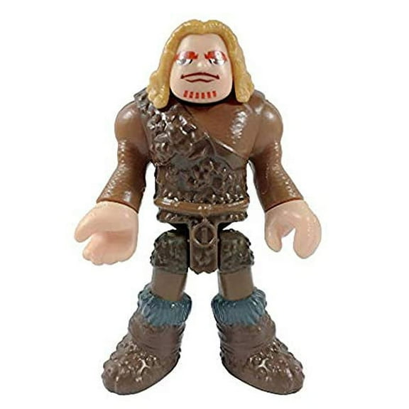 Replacement Figure for Imaginext Ultra T-Rex Ice Dinosaur - DYH07 ~ Caveman with Brown Outfit and Blonde Hair