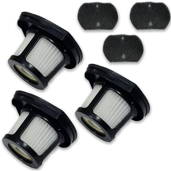 Replacement Filter Compatible with Bissell 2390 2390a 2389 2284W Pet Hair Eraser Lithium Ion Cordless Hand Vacuum,3-Pack HEPA + Mesh Frame Filter