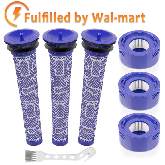 3 pack V8 Filter Replacement for V7 V8 Animal V8 Absolute V8 Motorhead Origin SV10 V7 Animal V7 Cordless Stick Vacuum, Part 965661-01 & 967478-01