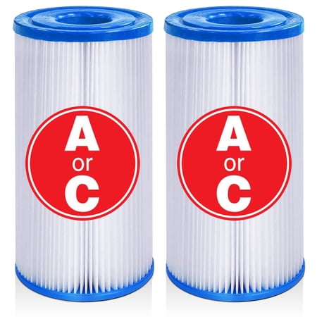 Replacement Filter, Easy to Set Swimming Pool Filters, Pack of 2
