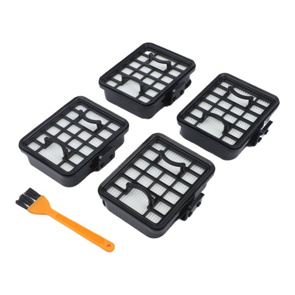 Replacement Filter Kit For Bosch GAS 18V-1 Cordless Vacuum Cleaner, 4-Pack With Cleaning Brush, For GAS18V-1/GAS18V-02 Models, HEPA-Type Filtration