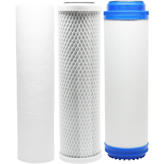 Replacement Filter Kit for OmniFIlter OB1 RO System - Includes Carbon Block Filter, PP Sediment Filter & GAC Filter - Denali Pure Brand