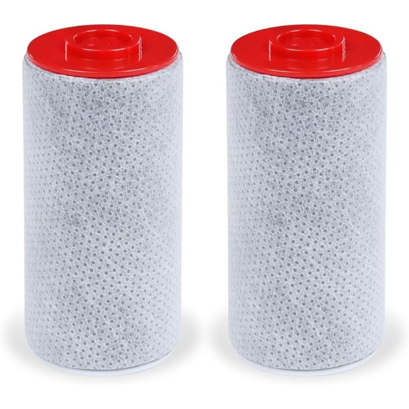 Replacement Filter Set for Weddell Duo - High-efficiency Shower Water Filtration System that Removes Chlorine/PFAS/Contaminants for Better Skin and Hair Health (Red*2)