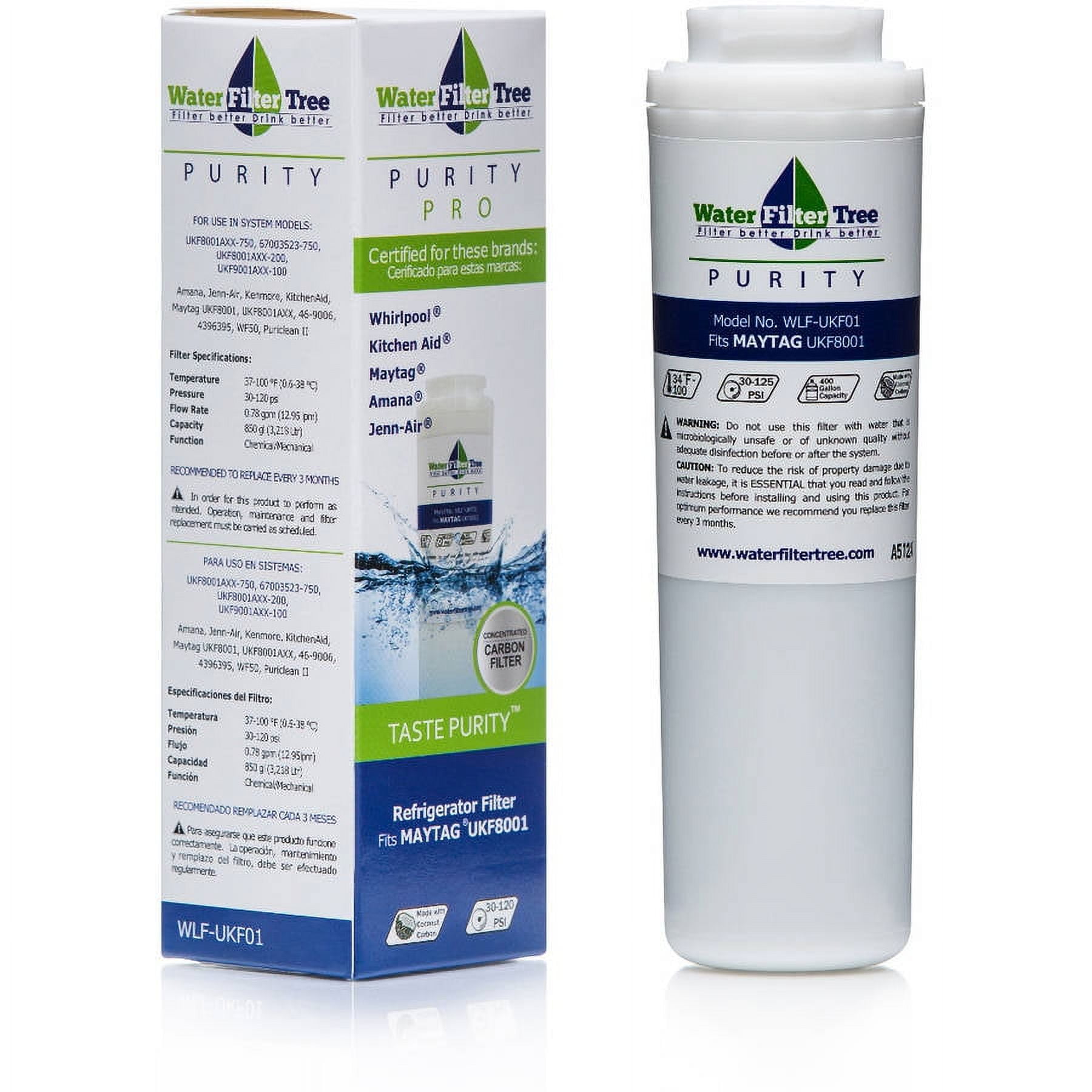 Replacement Filter WLFUKF01 for Maytag UKF8001 Pur Refrigerator Water