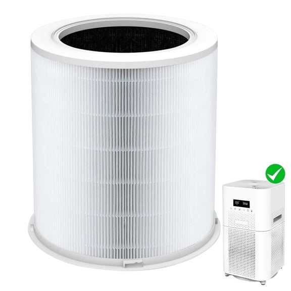 H13 True HEPA Air Purifier Filter Replacement Compatible with AIRFIRE AP401 and AP402, Activated Carbon Filters for Pet Dander Smoke Dust, 1 Pack