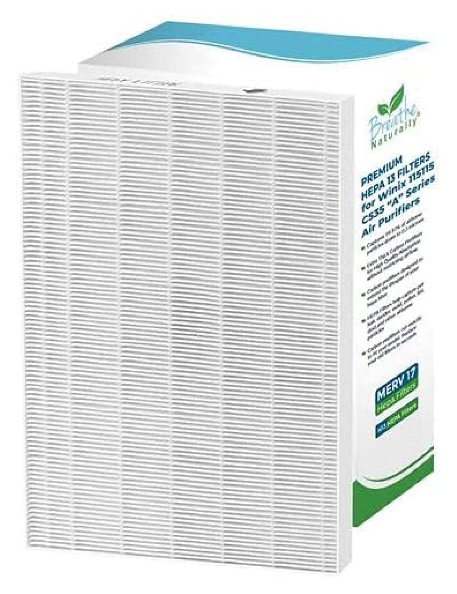 Replacement Filters Compatible with Winix C535, Plasmawave 5300, 6300 and Aeramax 300/290 - True HEPA Filters for Home Purifiers - 12.6" x 16.3" x 1.25" (1 HEPA Filter)
