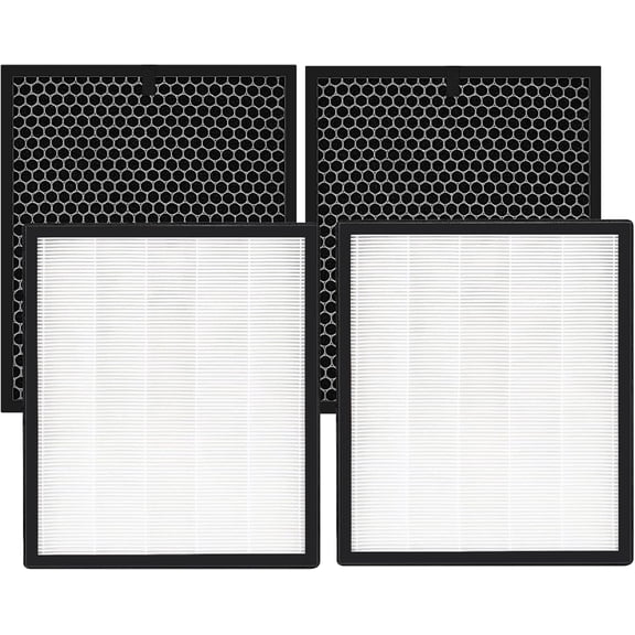 LV-PUR131 Replacement Filters Compatible with LEVOIT LV-PUR131 Air Purifier Models - 2 Pack HEPA & Carbon Filters