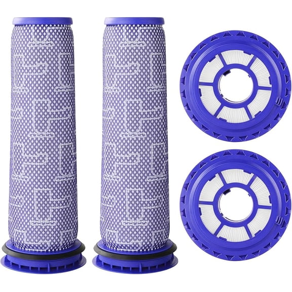 Replacement Filters for Dy*son DC41, DC65, DC66, UP13, UP20, UP30, 2 Post-Motor Filters and 2 Pre-Motor Filters for Dy*son Ball Animal 2, Ball Animal 3 Vacuum, Replaces Parts# 920769-01 & 920640-01