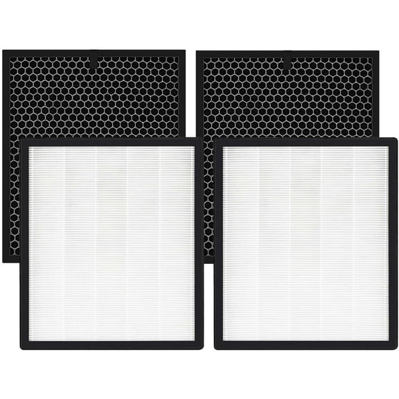 Replacement Filters for LEVOIT LV-PUR131 Air Filter Purifier HEPA Filter and Activated Carbon Pre-Filter (2 Pack)