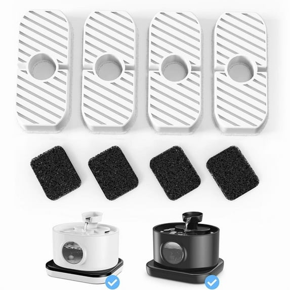 Replacement Filters for Wireless Cat Water Fountain SSPF-V04, 2.8L/95oz Automatic Pet 4+4