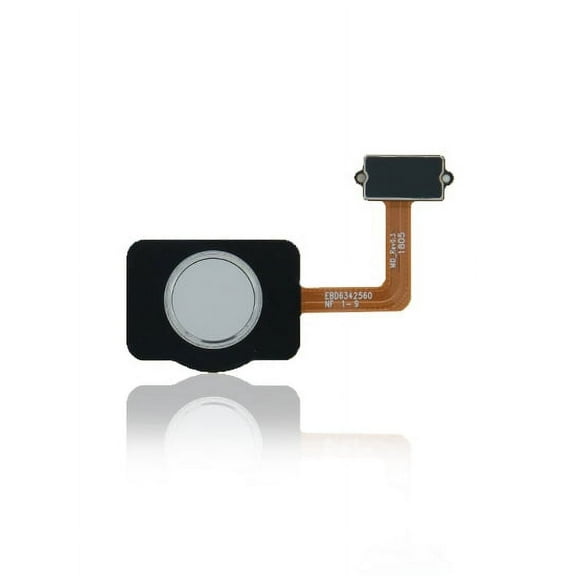 Replacement Fingerprint Reader With Flex Cable Compatible For LG Stylo 4 / Stylo 4 Plus (Silver)