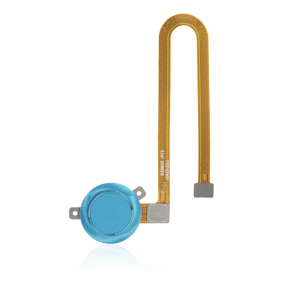 Replacement Fingerprint Reader With Flex Cable Compatible For Motorola Moto G8 Power Lite (XT2055 / 2020) (Arctic Blue)