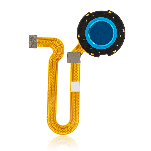 Replacement Fingerprint Reader With Flex Cable Compatible For Motorola One Hyper (XT2027 / 2020) (Deepsea Blue)