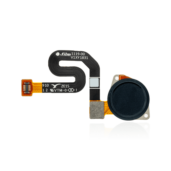 Replacement Fingerprint Scanner With Flex Compatible For Motorola Moto G7 Power (XT1955 / 2019) (Black)