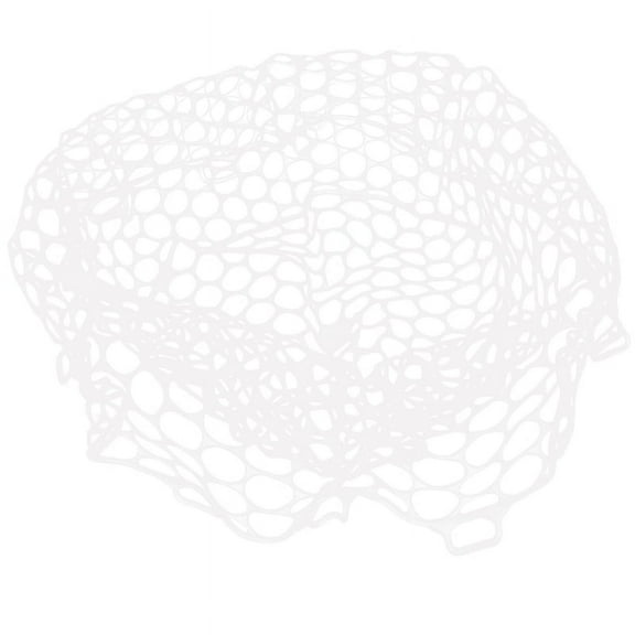 Replacement Fishing Net Wear- Rubber Mesh Fish Catch Multifunctional Dip Net White 32cm
