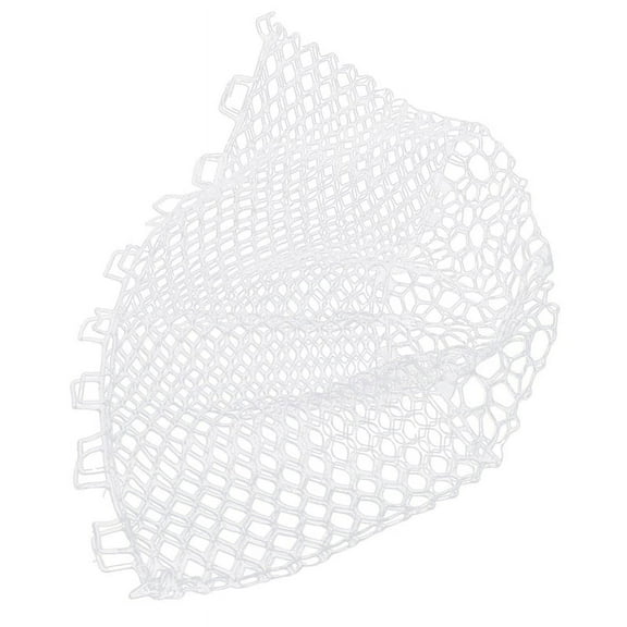 Replacement Fishing Net Wear- Rubber Mesh Fish Catch Multifunctional Dip White 40cm