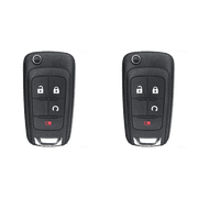 Replacement Flip Key Fob for 2011 GMC Terrain FCC OHT01060512 OHT01060512 V2T01060512 V2T01060514 AVL-B01T1AC Part Number 20873622 20835400 20873620 Pack of 2