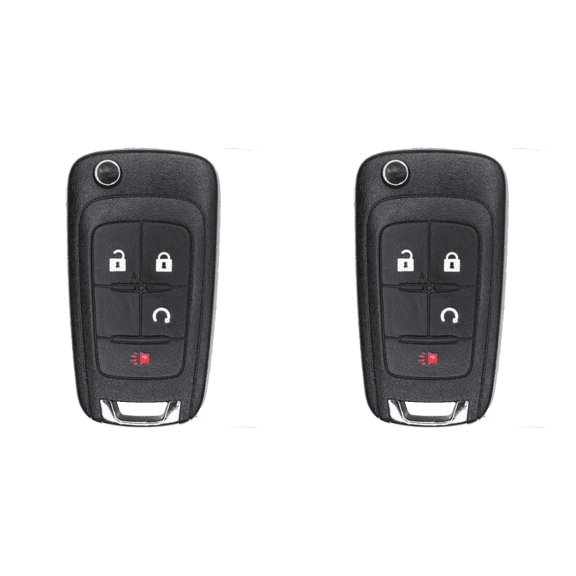 Replacement Flip Key Fob for 2015 Chevrolet Equinox FCC OHT01060512 OHT01060512 V2T01060512 V2T01060514 AVL-B01T1AC Part Number 20873622 20835400 20873620 Pack of 2