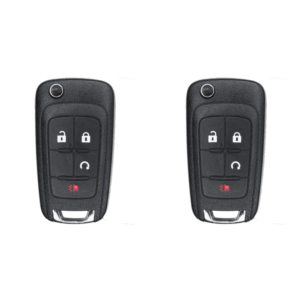 Replacement Flip Key Fob for 2017 GMC Terrain FCC OHT01060512 OHT01060512 V2T01060512 V2T01060514 AVL-B01T1AC Part Number 20873622 20835400 20873620 Pack of 2