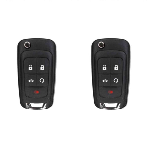 Replacement Flip Key Fob for Chevrolet Camaro 2010 FCC OHT01060512 OHT01060512 V2T01060512 V2T01060514 AVL-B01T1AC AVL-B01T2AC Part Number 13586785 13500319 13585209 Pack of 2