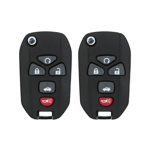Replacement Flip Key Fob for 2005 Pontiac Grand Prix FCC KOBGT04A Part Number 22733524 Pack of 2