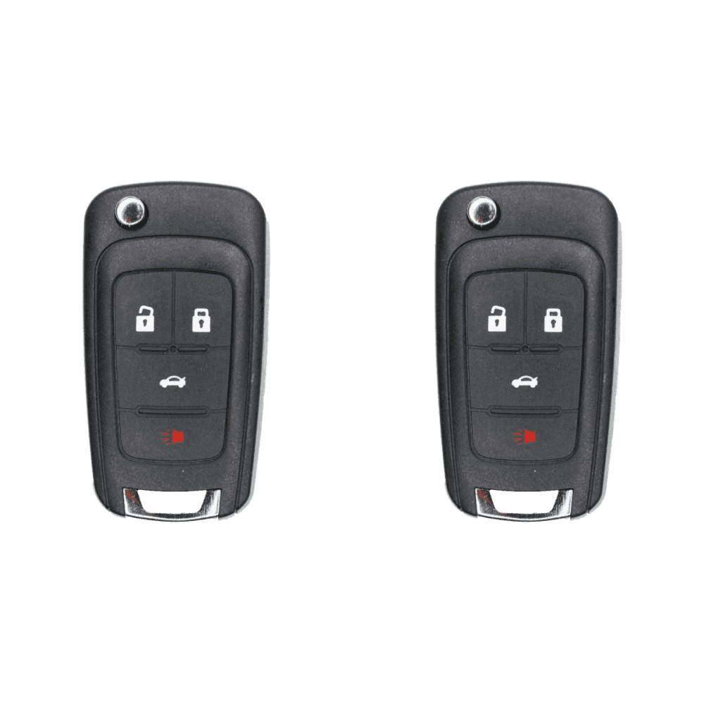 Replacement Flip Key Fob for 2015 Chevrolet Impala FCC OHT01060512 Part Number 13504204 13500226 13504200 Pack of 2