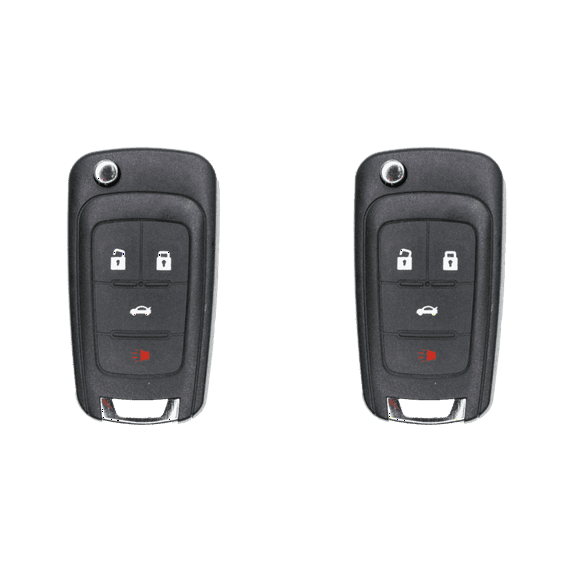 Replacement Flip Key Fob for 2019 Chevrolet Impala FCC OHT01060512 Part Number 13504204 13500226 13504200 Pack of 2
