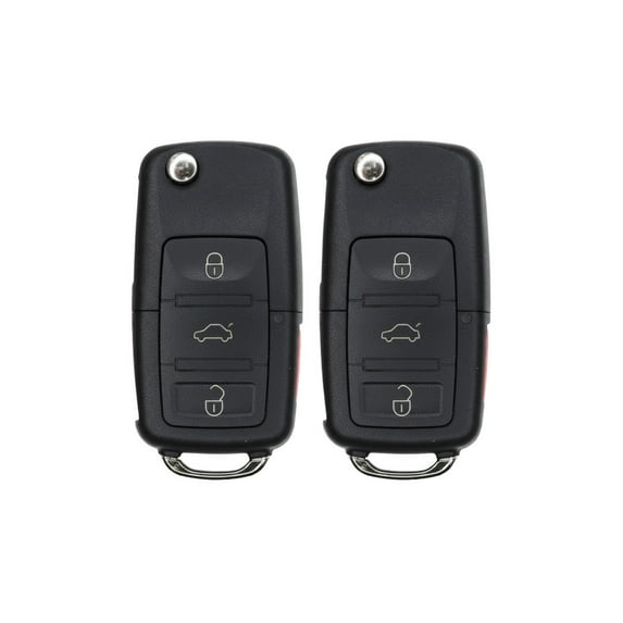 Replacement Flip Key Fob for Volkswagen Beetle 2015 FCC NBG010180T Part Number 5K0837202 5K0837202AK 5K0837202AE Pack of 2