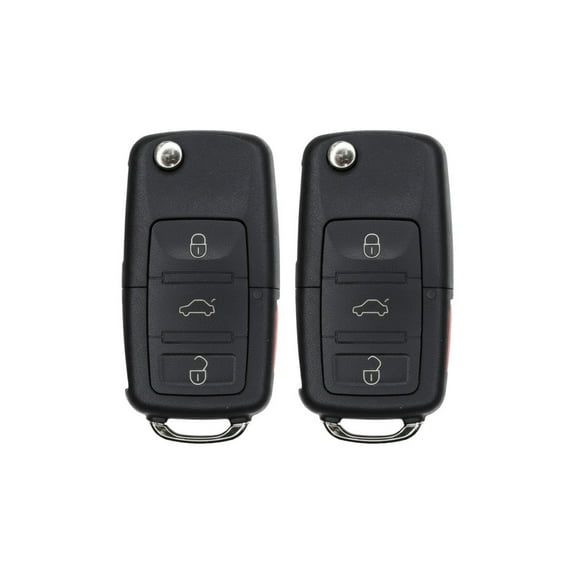 Replacement Flip Key Fob for Volkswagen EOS 2012 FCC NBG010180T Part Number 5K0837202 5K0837202AK 5K0837202AE Pack of 2
