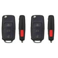 thumbnail image 1 of Replacement Flip Key Fob for Volkswagen Golf 2008 FCC 1K0959753P NBG92596263 Part Number 1K0959753P NBG92596263 Pack of 2, 1 of 1