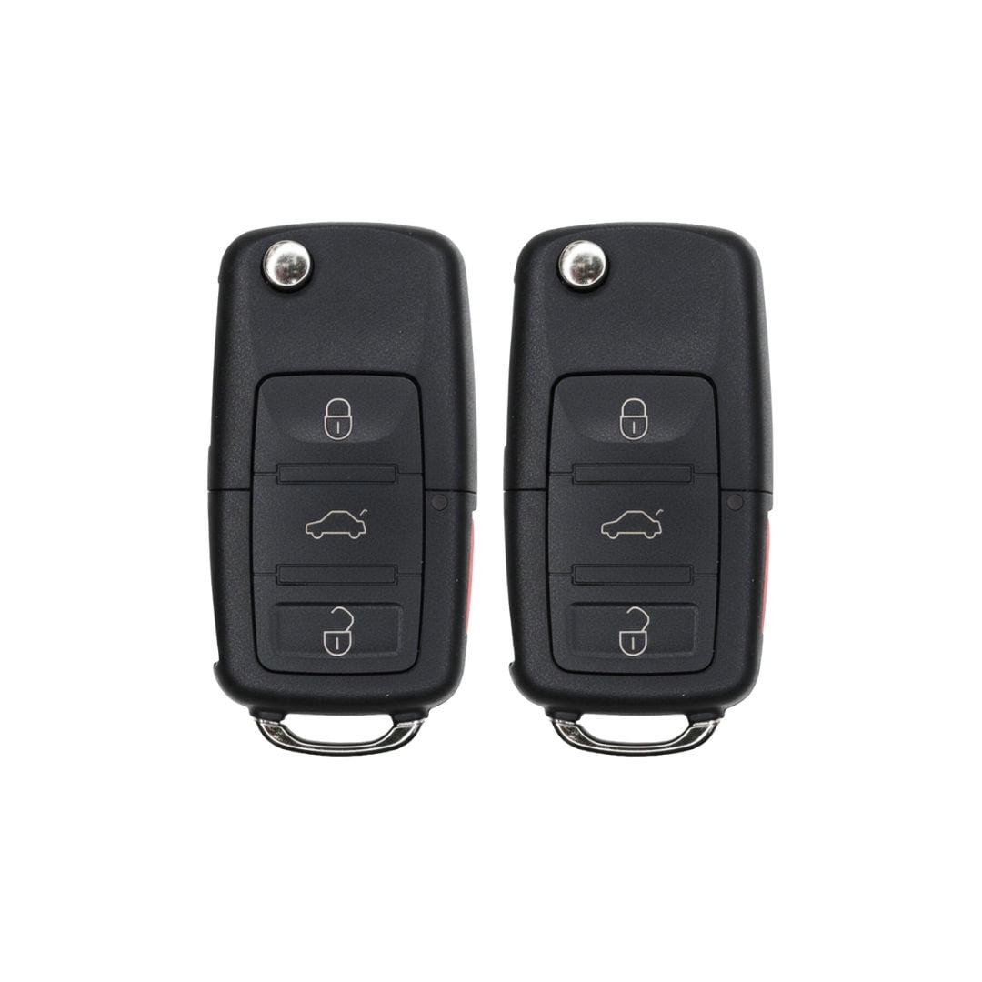 Replacement Flip Key Fob for Volkswagen Golf 2016 FCC NBG010180T Part Number 5K0837202 5K0837202AK 5K0837202AE Pack of 2