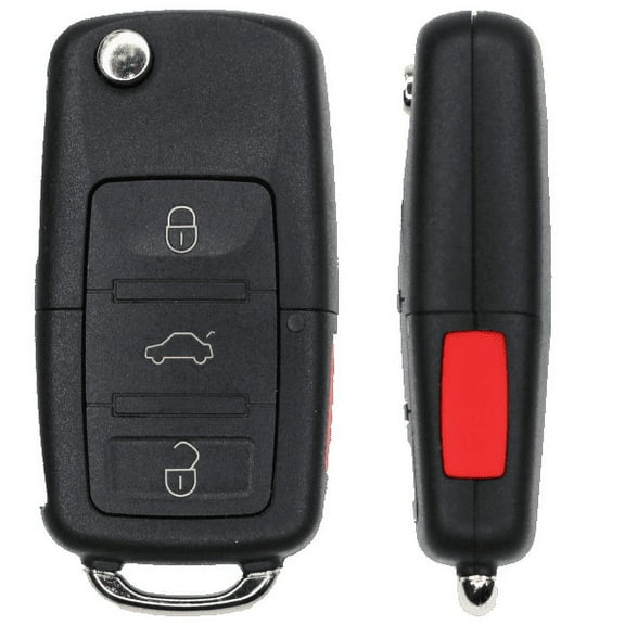Replacement Flip Key Fob for Volkswagen Passat 2004 FCC HLO1J0959753AM HLO1J0959753DC Part Number NBG735868T NBG 735868T