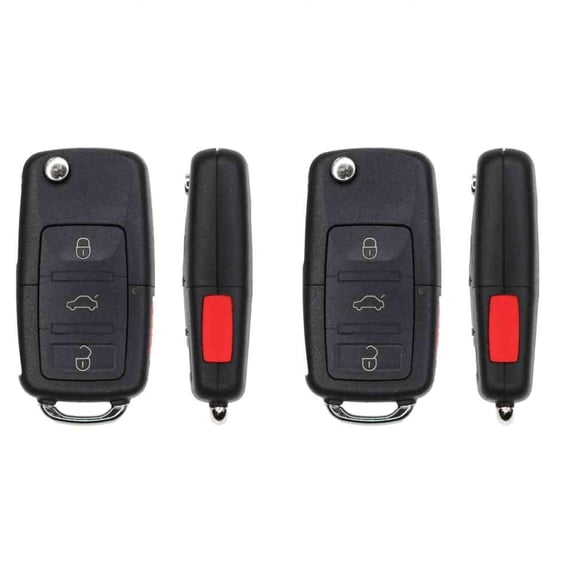 Replacement Flip Key Fob for Volkswagen Rabbit 2008 FCC 1K0959753P NBG92596263 Part Number 1K0959753P NBG92596263 Pack of 2