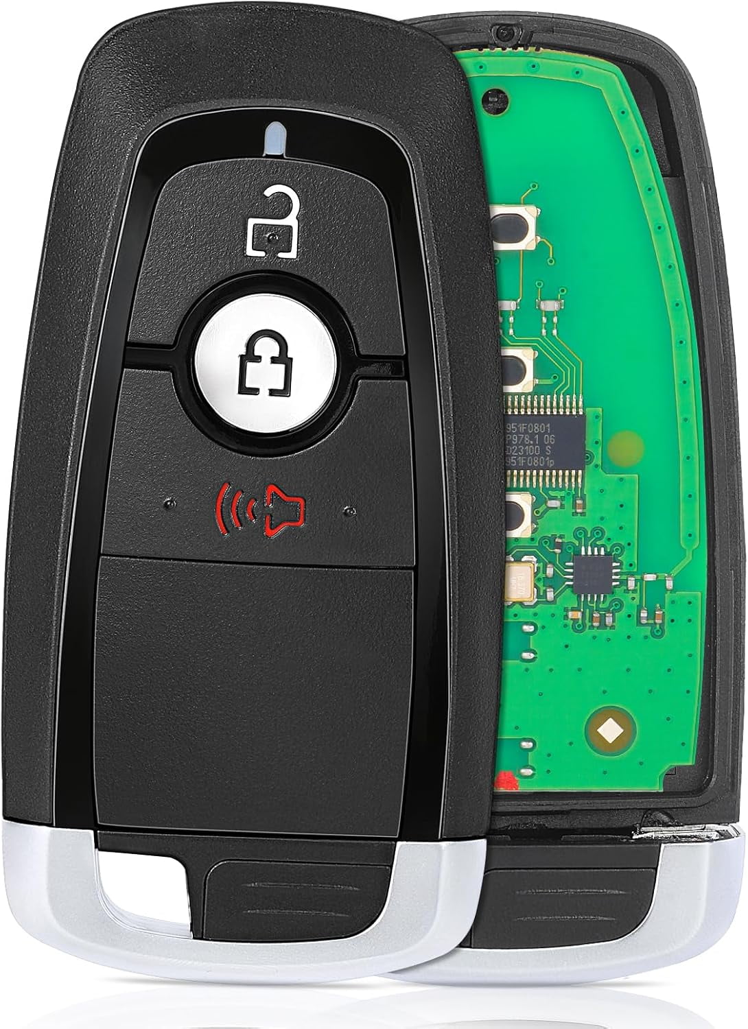 Replacement Flip Remote Keyless Entry Key Fob for Ford Bronco Ecosport ...