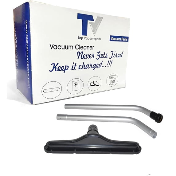 Replacement For 14" Floor Tool with 2-Piece 2-Bend Wands Compatible with 1 1/2" S-Wand Fittings | Commercial Carpet & Floor Cleaning Attachment