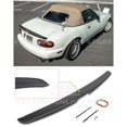 thumbnail image 1 of Replacement For 1990-1997 Mazda Miata MX5 MX-5 NA | EOS KG WORKS Style ABS Plastic PRIMER BLACK Rear Trunk Lid Wing Spoiler, 1 of 11