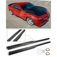 thumbnail image 1 of Replacement For 2010-2015 Chevrolet Camaro LT LS SS | ZL1 Style ABS Plastic Primer Black Side Skirts Rocker Panel Extension Pair, 1 of 12