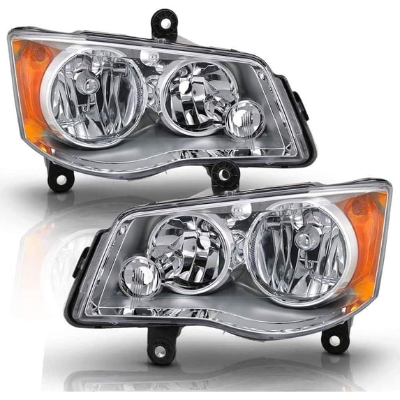 Replacement For 2011-2018 Dodge Grand Caravan/2008-2016 Headlights Chrysler Town & Country