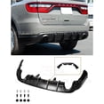 thumbnail image 1 of Replacement For 2014-Present Dodge Durango Models | Performance Style ABS Plastic - Matte Black Rear Bumper Dual Tips Diffuser, 1 of 15