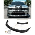 thumbnail image 1 of Replacement For 2015-Present Dodge Charger | SRT Track Style 4Pcs Front Bumper Lower Lip Splitter (ABS Plastic - Painted Glossy Black) FLIP-246-ABS, 1 of 12